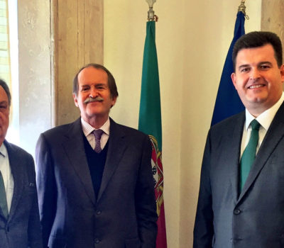 Patrono Real e o President do Centenary Appeal visitam Ministro da Cultura